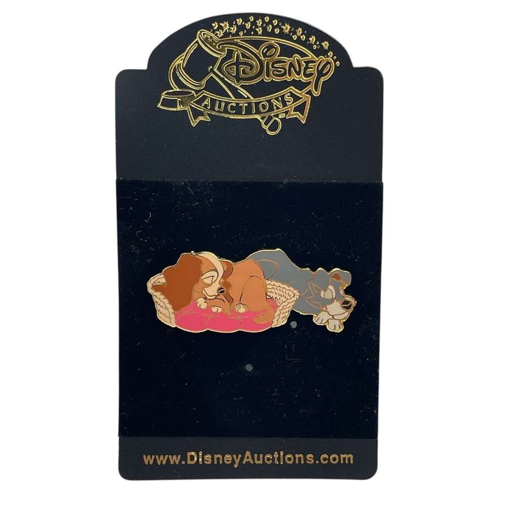 Disney Auctions Pin Lady and The Tramp Dog Bed LE 1000 Limited Edition Sleeing